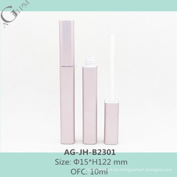 AG-JH-B2301 AGPM vacío tubo cuadrado de aluminio mate Pink delgado labio brillo OFC 10ml